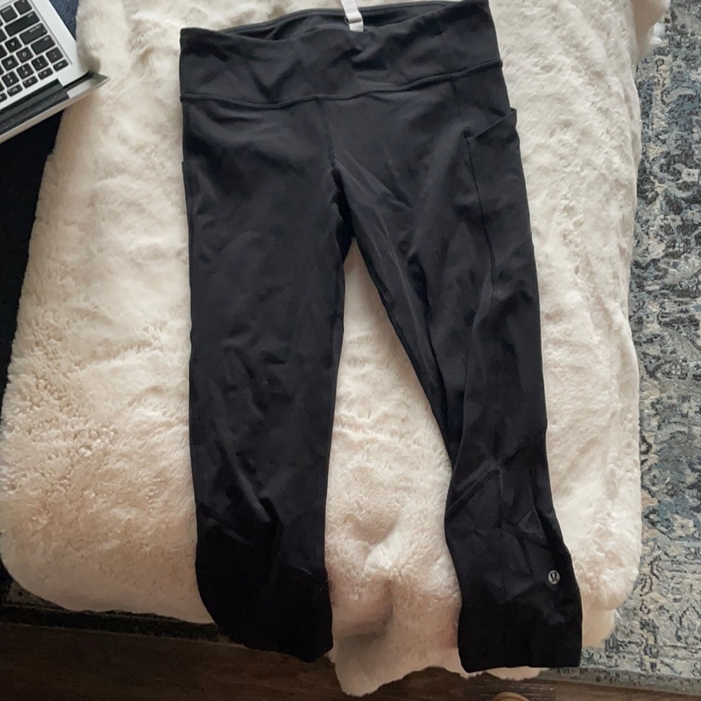 Lululemon Pace Rival Crop- black - Picture 3 of 8